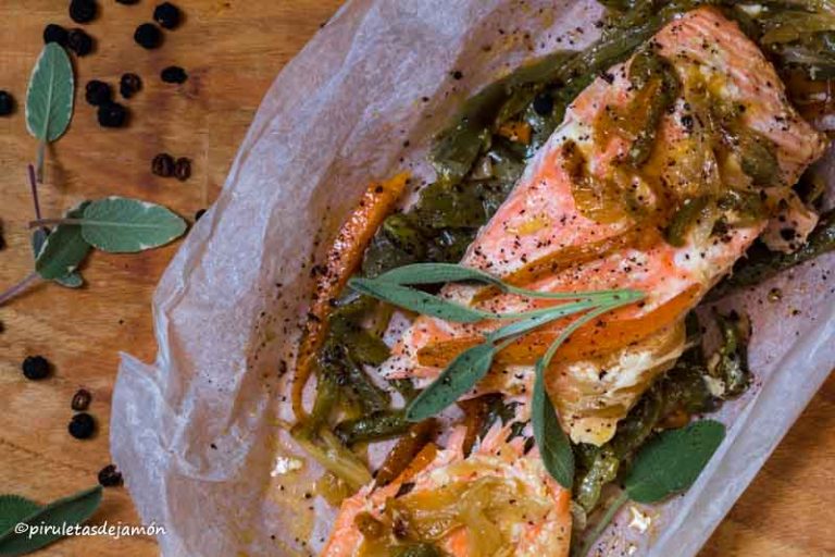 Salmón en papillotePiruletas de jamón Blog de cocina