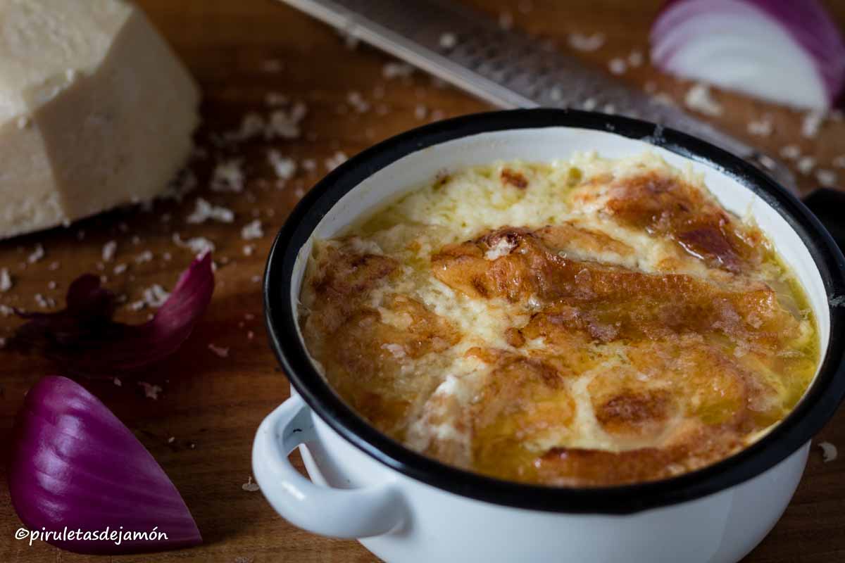 Sopa de cebolla |Piruletas de jamón- Blog de cocina 