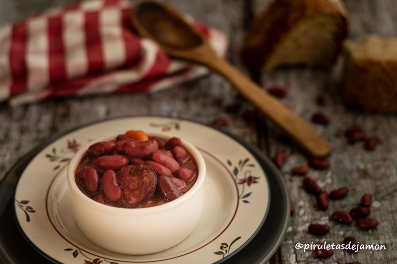 Alubias rojas | Piruletas de jamón - Blog de cocina
