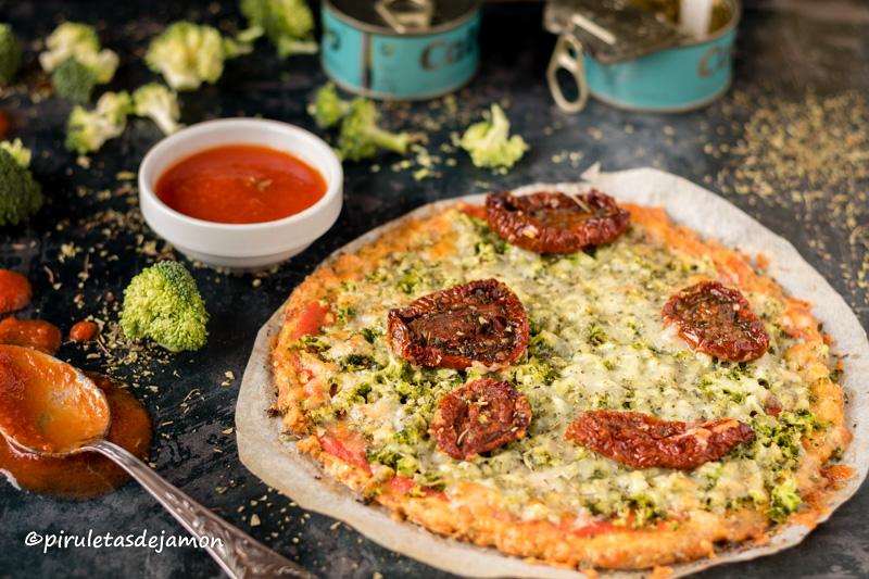 Pizza sin gluten | Piruletas de jamón - Blog de cocina