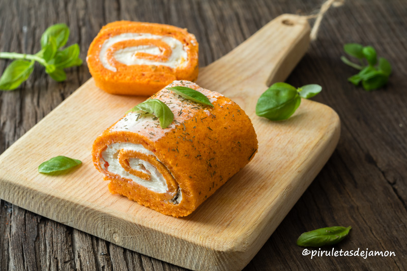 Rollitos de pimientos | Piruletas de jamón - Blog de cocina