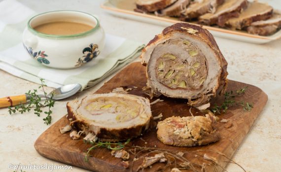 Lomo relleno al vermú