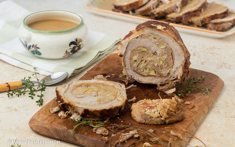 Lomo relleno al vermú