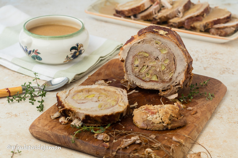 Lomo relleno al vermú | Piruletas de jamón - Blog de cocina