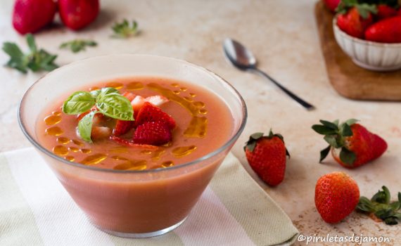Gazpacho de fresas
