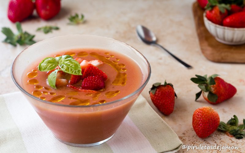Gazpacho de fresas