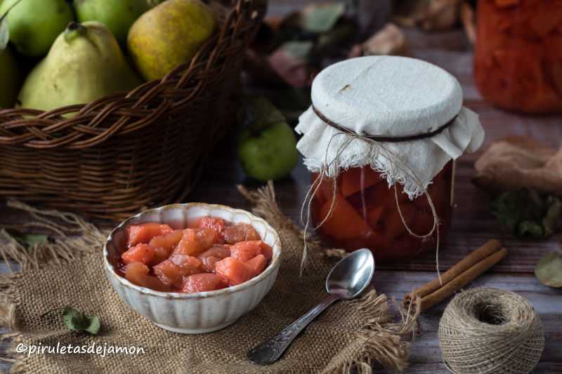 Compota de manzana y membrillo | Piruletas de jamón - Blog de cocina